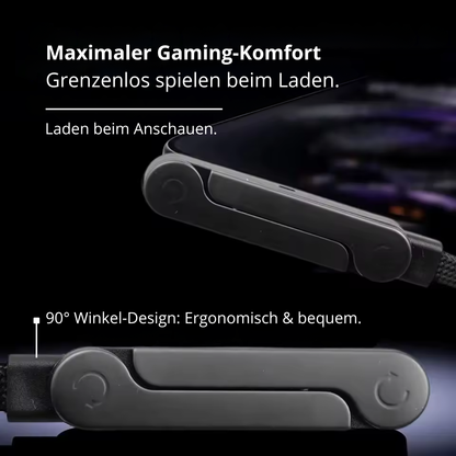 240W USB-C auf USB-C Kabel (1,5m) – Schnellladekabel mit innovativem Handy-Ständer & 180° Winkelstecker